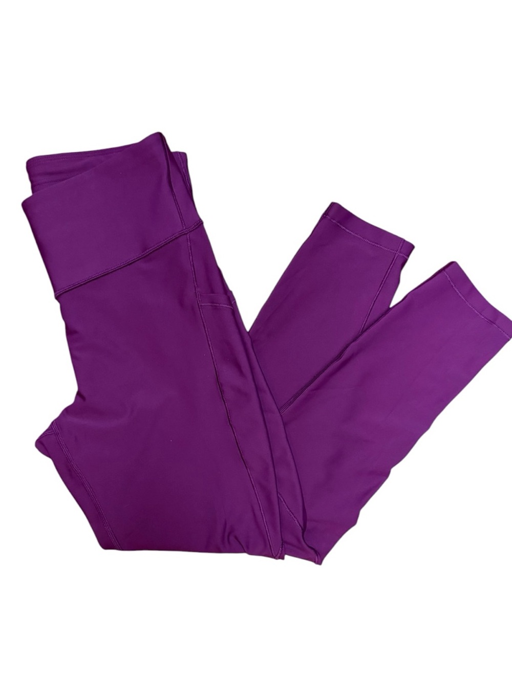 NWOT Athleta Purple Burgundy Stretch High-Waist Leggings Medium Athleisure